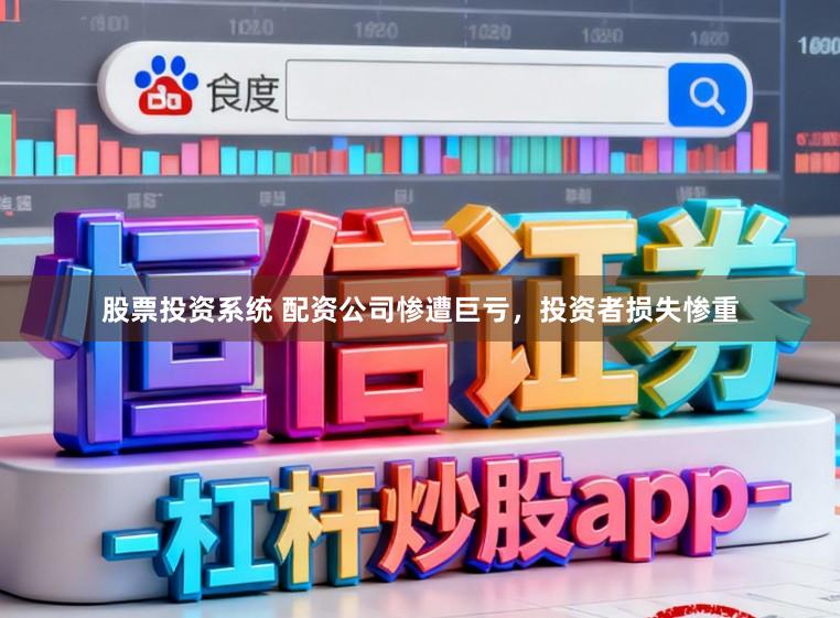 股票投资系统 配资公司惨遭巨亏，投资者损失惨重
