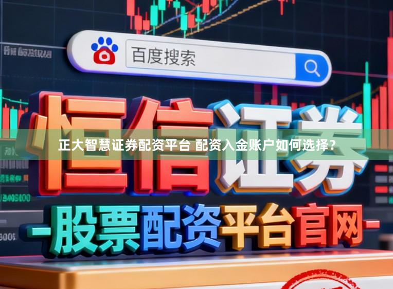 正大智慧证券配资平台 配资入金账户如何选择?
